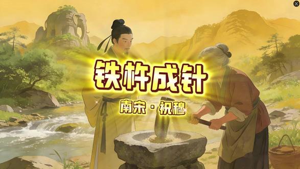 小升初必考《铁杵成针》,原文 + 译文 + 考点一次讲透 #铁杵成针 #文言文 #小升初语文 #语文考点 ##小学生必背古诗词