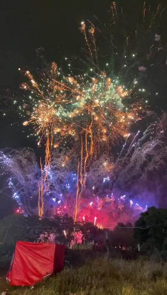 陇头正月二十一晚上烟花秀#潮剧#乡村演唱会#晒出我们当地的民俗文化 #人山人海太热闹了 #记录拜大德老爷的热闹场景