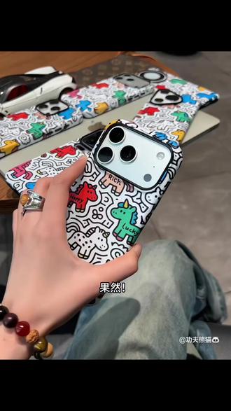 立线条涂鸦小马壳 #壳子壳子 #情侣手机壳 #互买手机壳 #爆款手机壳