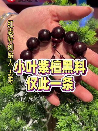 红志轩红木正印度小叶紫檀黑料2.0手串,仅限一条福利价格#文玩手串 #文玩爱好者 #手串搭配 #文玩收藏 #印度小叶紫檀 @抖音广告助手 @抖音电影 @抖音小助手 @红志轩红木家具~董事长刘章志 @红志轩红木家具~董事长刘章志