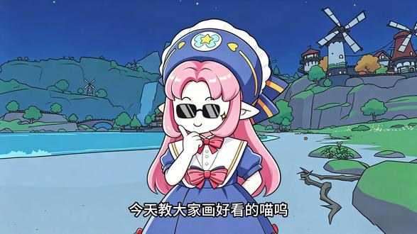今天教大家画喵呜 #洛克王国世界#洛克王国S2狂欢怪谈新赛季#洛克创作激励计划#洛克旅行plog#洛克王国世界二创 #抖音同人图鉴