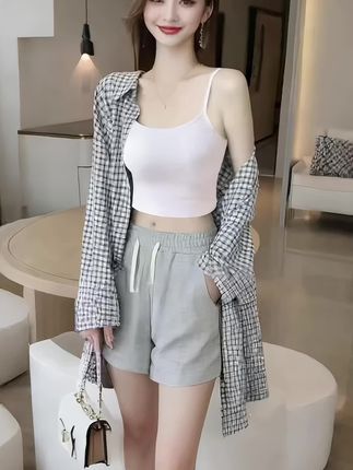 吊带背心 #穿搭搭配 #面料柔软舒适