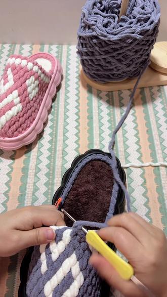 #真实生活分享官 #手工编织零基础教学 #纯手工编织拖鞋 #手工拖鞋教程 #手艺人在抖音 2026爱心款云朵底拖鞋右脚钩织教程3️⃣