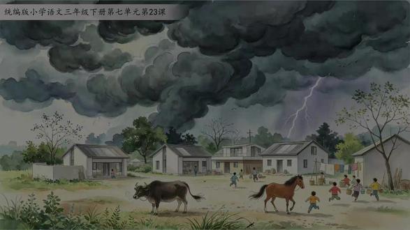 AI赋能 三下《暴风雨来临之前》这样上太绝了 🎬 数字人激趣导入 听风声雷声猜天气→暴风雨视频→AI数字人“小雷”亮相邀请学习。情境有了,期待感拉满
🔑 阅读三步法 教师示范第1段:找景物→抓关键词→想画面。方法不是塞的,是学生自己“走”出来的
👁️ 五感观察法 从课文精彩语句中自己发现:看乌云蔓延、听嗡嗡消失、感空气沉闷。三种感官一齐上,画面就活了
🤖 AI两处妙用 豆包解疑:为什么暴风雨前一片沉寂 AI评练笔:用了几种感官?怎么改更好 不堆砌不炫技,各有其用
📝 当堂读写闭环 看校园晨雾视频→五感法练笔→AI评价→修改提升
#课件分享 #公开课 #三年级语文 #AI赋能教学 #暴风雨来临之前