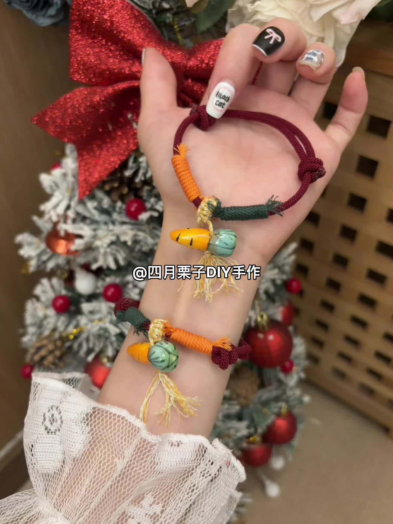 祝我们都有个好的心情。 #纯手工编绳 #手作饰品 #手串搭配 #礼物推荐 #手串搭配