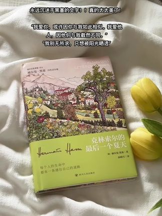 “我别无所求,只想被阳光晒透”,“我爱你,或许因你与我如此相似。我爱他人,因他们与我截然不同。”,永远沉迷于黑塞的文字,真的太太美了#好书分享 #文字的力量 #治愈系#黑塞 #好书推荐