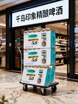 中秋聚会来一瓶千岛印象精酿原浆啤酒#啤酒 #原浆啤酒 #精酿啤酒 #鲜啤 #好喝不贵