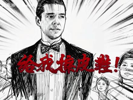 名场面:给我擦皮鞋!#名场面 #给我擦皮鞋 #灵魂画手 #绘画 #剪映