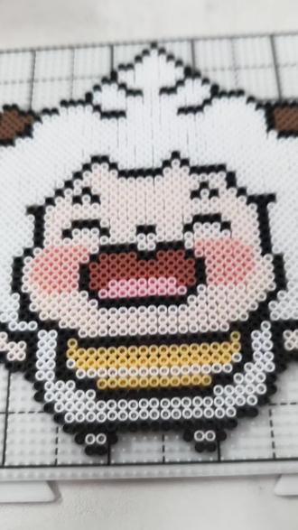 懒羊羊是世界上最萌的小羊!#拼豆