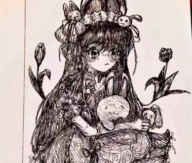 发一个寒假库存#手绘 #绘画 #绘画过程分享 #画画#纸绘