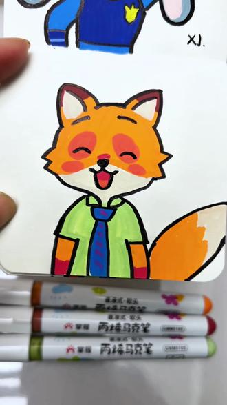 尼克狐尼克简笔画教程 #简笔画#一起学画画 #尼克狐尼克 #疯狂动物城 #朱迪尼克 @DOU+小助手 @DOU+上热门 @掌握官方旗舰店