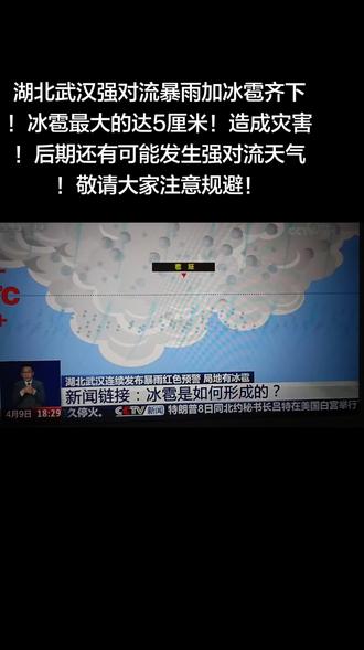 #难得一见#难得一见的画面 #强对流天气 #冰雹
湖北武汉出现大暴雨等强对流天气!冰雹大如鸡蛋(5厘米)!注意防范于未然!