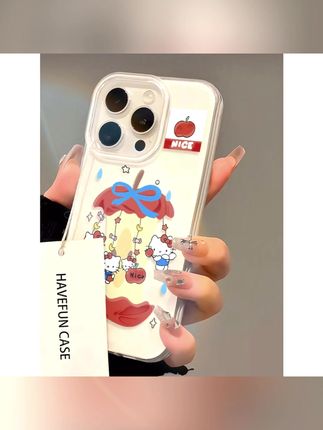 🫧奶呼呼的旋转苹果🍎kitty 猫🐈好阔爱~好喜欢~好朋友我们一人一个叭#手机壳 #是时候安排一下了 #这个手机壳真的长在我心巴上了 #仙女必备