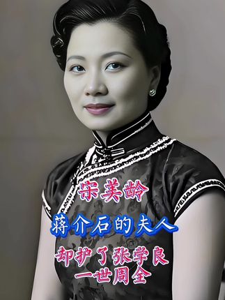 宋美龄,蒋介石的夫人,却护了张学良一世周全 #弄晴故事汇 #弄晴 #人物故事 #张学良 #宋美龄