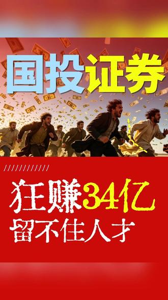 国投证券净利润34亿,人才却加速流失 #券商 #金融 #财经 #国投证券 #投资
