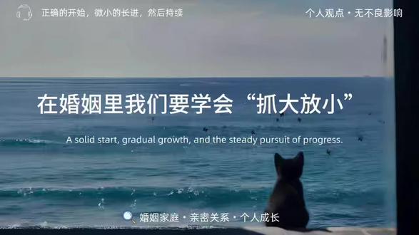 抓大放小:高段位女人的婚姻经营术 #情感共鸣 #亲密关系 #婚姻关系 #个人成长 #婚姻修复