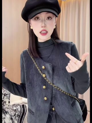 秋款上新#套装显瘦穿搭 #显高显瘦显气质,谁穿谁好看谁好看