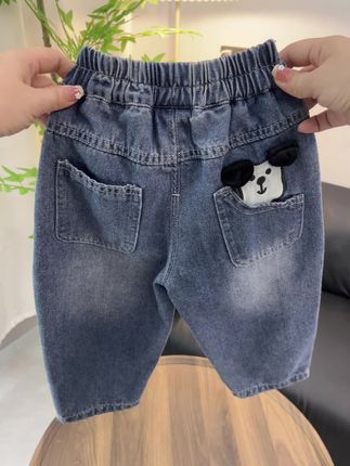 巨巨巨舒服!没见过这么软糯的牛仔裤,软乎乎糯叽叽的!比穿卫裤都舒服!到手品质完全不输专柜一百多的,太太太满意了!#百搭裤子 #男宝牛仔裤 #男童百搭裤子 #面料柔软舒适#男童秋季牛仔裤