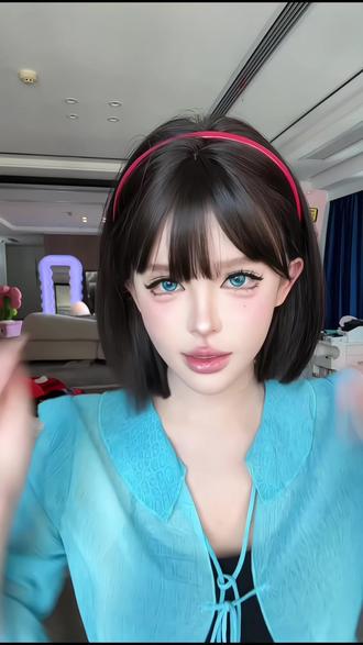 日系齐刘海短发减龄波波头#甜妹 #种草 #好物推荐 #日系 #齐刘海