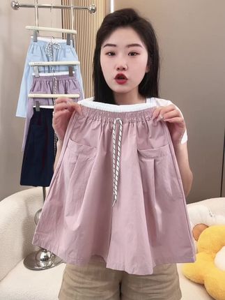 【专柜品质】女童裤裙2025新款夏季休闲五分裤中大童速干轻薄中裤潮!舒适透气,时尚百搭,让孩子尽情享受夏日清凉!快来选购吧!