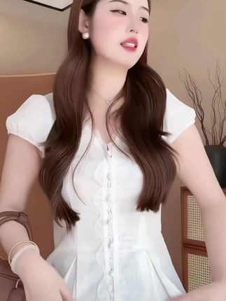 短袖雪纺时髦气质上衣#短袖上衣穿搭 #夏季新款上新啦