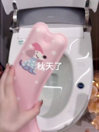 秋天了,家里的马桶垫也该换了 秋冬季节不冰屁屁,一冲即干净的马桶垫#强烈推荐  #马桶垫 X
