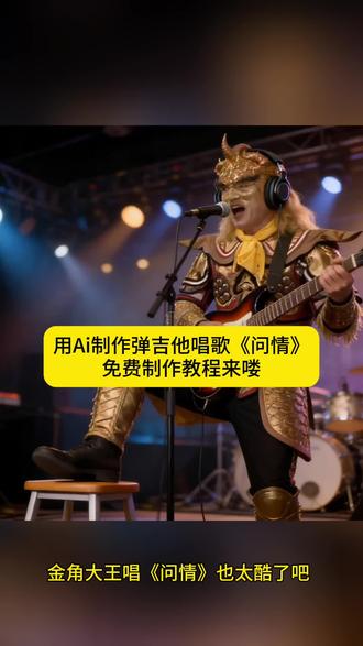 用Ai制作金角大王唱《问情》制作教程来了!#即梦ai #音乐 #教程 #上热搜 #角色
