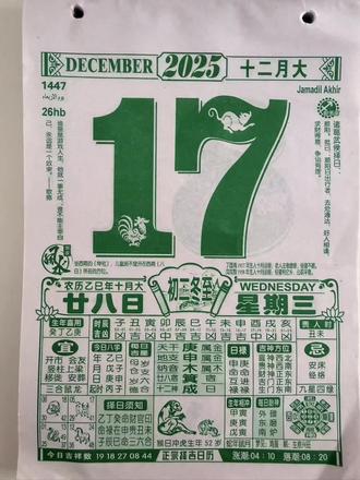12月17日黄历注意事项 #老黄历 #每日运势 #日历