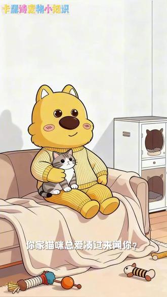 猫咪鼻腔2亿嗅觉受体,能辨主人情绪 #卡露诗 #养宠