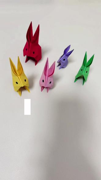 小兔子折纸教程#精彩视频 #折纸 #折纸教程