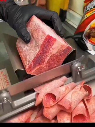 牛羊肉切卷机家用手动小型刨肉机肥牛冻肉薄片多功能不锈钢切片机#厨房好物 #牛羊肉切卷机 #切片机商用 #居家好物分享