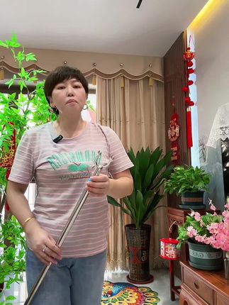 #不锈钢可伸缩晾衣杆 #居家好物