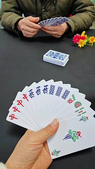 便携式塑料麻将牌新玩法,家人朋友 小牌玩起来轻松方便,两到五人可玩,娱乐轻松简单开心,不吵不累也不挑场地#放松解压好去处