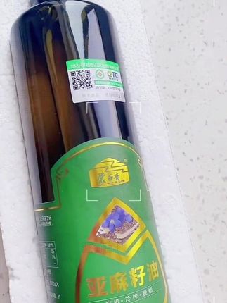 蒙谷香有机冷榨500ml亚麻籽油 亚麻酸61.8%低温健康#蒙谷香亚麻籽油 #有机冷榨亚麻籽油 #500ml亚麻籽油 #亚麻酸61 8% #低温健康亚麻籽油