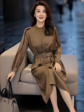 姐妹们,春天到了,你们赶紧去抢这件超火的风衣,它上身不仅好看还特别显瘦,而且很百搭,不管是搭配牛仔裤、小脚裤还是半身裙都很好看,真的是时尚又洋气,谁穿谁美!#减龄气质 #气质女人 #穿出高级感 #中年妈妈装 #穿出女人味