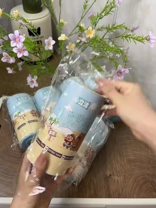 #生活必备 #海洋蓝百花香免撕抽绳式大号家用垃圾袋 #好物推荐🔥 #居家好物