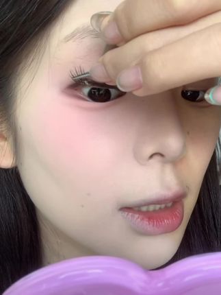 怎么会有这么温柔的睫毛~根根分明的太韩咯#假睫毛 #睫毛 #女团睫毛 #人人都是睫毛精
