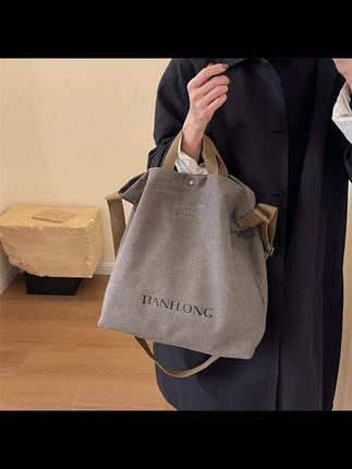 帆布斜挎包女手提包通勤包女士旅游出行包便携包大容量上班专用包