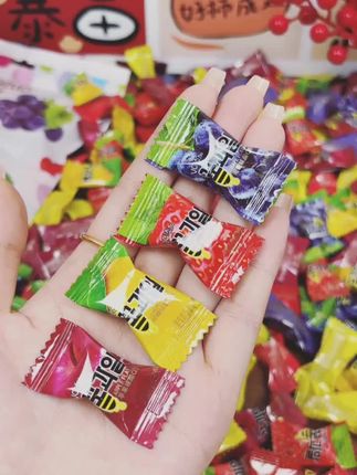 125颗 维C果汁软糖 9元 酸q糖 酸甜水果味软糖 喜糖#口味多样 #家庭分享 #朋友聚会