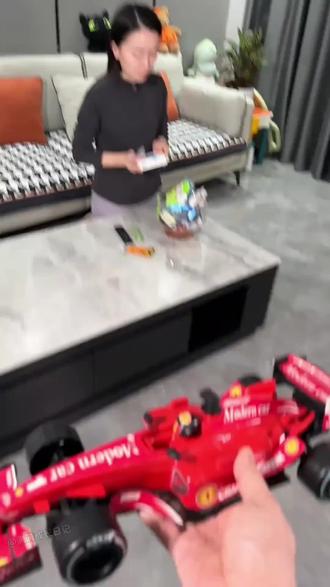 法拉利机械组红牛f1方程式赛车拼装积木男孩玩具礼物拼搭玩具SF24#玩具车#拼装玩具#男孩玩具#法拉利车玩具#摆件