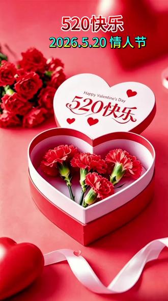 2026年5月20日,今年的520好有意义,公历和农历的浪漫,撞了个满怀,一个是520我爱你,一个是521一生一世,当520遇上小满,一半浪漫,一半圆满,小满胜万全,万事皆圆满,这就是真正的520,我爱你一生一世,刚好遇见,刚好圆满,刚好是你,开心万岁,520快乐。
