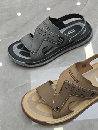 #夏季凉鞋 #好鞋推荐 #只做高品质 #潮鞋推荐好看不贵 #实体店 沙滩鞋真皮超软星级脚感
