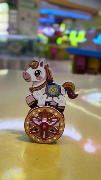 DIY手工小马不倒翁#快乐猩