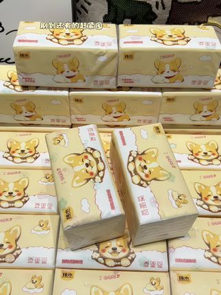 #我可真会买 #大包抽纸#超便宜超划算 #可爱抽纸 #柯基抽纸