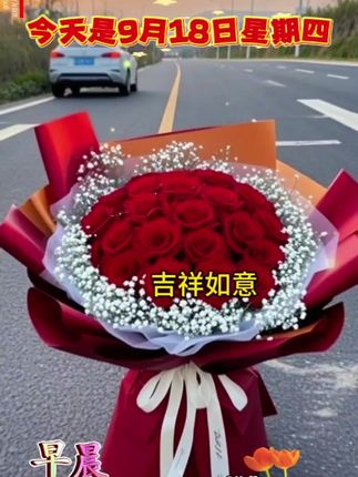 今天是9月18日,星期四,农历七月二十七,早安!人生不求金银币,但求平安走过四季;相聚不求朝夕相伴,只盼牵挂常存心底;朋友不求遍满天地,只求真诚彼此珍惜。愿我们都平安健康,吉祥如意 ~#早上好#新的一天开始#愿所有美好如期而至#剪映 #方太L10包灵的