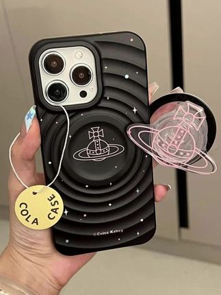 #手机配件 #磁吸支架 #个性手机壳 #iPhone配件 #潮流数码 简约个性星球磁吸支架适用苹果16promax手机壳iPhone15女新款14壳