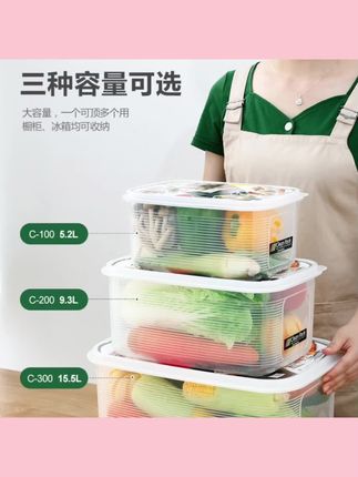 #收纳盒 冰箱家用收纳保鲜盒冷冻专用零食密封水果盒#冰箱保鲜盒 #冷冻盒 #零食密封盒 #水果盒