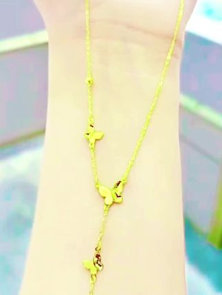 蝴蝶流苏项链女轻奢百搭 精致锁骨链# 蝴蝶项链#时尚饰品#时尚搭配#美出高级感#精致女人必备