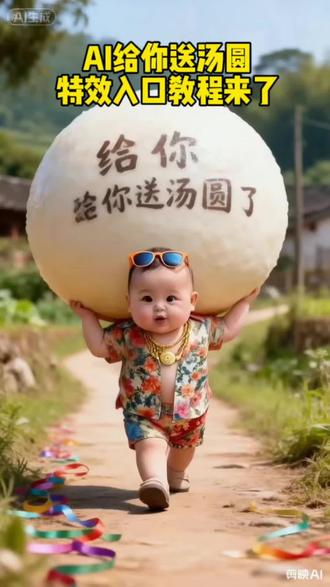 #剪映#AI AI送汤圆特效 AI送汤圆教程 AI送汤圆素材 AI送汤圆 AI送汤圆玩法 AI送汤圆剪映 AI送汤圆教学 AI送汤圆入口 AI送汤圆