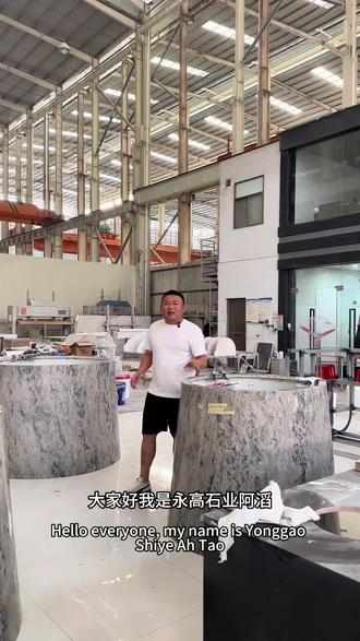 酒店工程 大理石弧形圆柱成品交付#石材加工 #奢石 #柔性大理石 #超薄大理石 #石材人